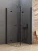 NEW TRENDY Kabina prysznicowa podwójne drzwi składane NEW SOLEO BLACK 100x70x195 D-0236A/D-0237A
